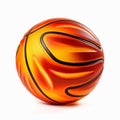 Colorful 3d Basketball Ball On White Background Royalty Free Stock Photo