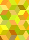 Colorful 3d cube mosaic background design Royalty Free Stock Photo