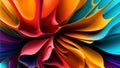 Colorful 3d rendering effect wallpaper