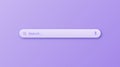 Colorful 3d search bar template. Internet browser engine with search box, address bar and text field. UI design, website Royalty Free Stock Photo