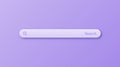 Colorful 3d search bar template. Internet browser engine with search box, address bar and text field. UI design, website Royalty Free Stock Photo