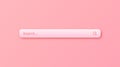Colorful 3d search bar template. Internet browser engine with search box, address bar and text field. UI design, website Royalty Free Stock Photo