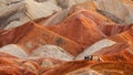 The colorful Danxia landform group