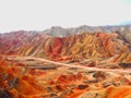 Colorful Danxia Topography at Zhangye,Gansu,China