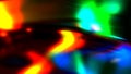 Colorful dark reflective lines rainbow spotlights - hi-tech digital background - abstract 3D illustration