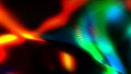 Colorful dark reflective lines rainbow spotlights - high tech digital background - abstract 3D illustration