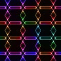 Colorful dark seamless background with shining gem