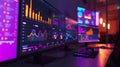 Colorful Data Analytics Dashboard Generative AI Royalty Free Stock Photo