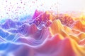 Colorful Data Clusters Visualization in a 3D Landscape for Analysis and Insights