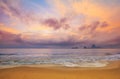 Colorful dawn over the sea. Royalty Free Stock Photo