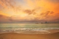 Colorful dawn over the sea. Royalty Free Stock Photo