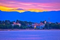 Colorful dawn on Vir island Royalty Free Stock Photo