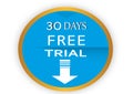 COLORFUL 30 DAYS FREE TRIAL ICON WEB BUTTON