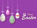 Colorful decorated egg for Easter holiday festival celebration