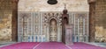 Engraved Mihrab niche and wooden Minbar Platform, Mosque of Al Nasir Mohammad Ibn Qalawun, Citadel of Cairo, Egypt