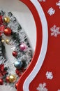 Colorful decoration on a carriage of Christmas Royalty Free Stock Photo