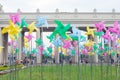 Colorful decoration in the Gorky park