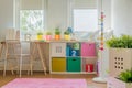 Colorful decoration in kids room