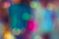 Colorful decoration lighting blur glows Abstract colouful night light bokeh background of Christmas light