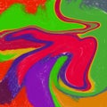 Colorful decorative abstract of liquified image Royalty Free Stock Photo