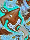 Colorful decorative abstract of liquified image Royalty Free Stock Photo