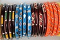 Colorful and decorative bangles worn by indian women