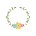 colorful decorative crown branch floral