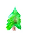 Colorful decorative illustration of fir-tree for scrapbook, banner, poster, cards