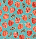 Colorful decorative seamless pattern with berries Royalty Free Stock Photo
