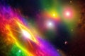 Colorful deep space galaxy cloud. Abstract nebula background. Stary night cosmos, star system, astronomy, black hole. Universe