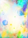 colorful deep space lovely abstract watercolor