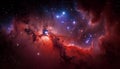 Colorful deep space nebula