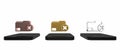 Colorful Delete folder icon isolated on white background. Delete or error folder. Close computer information folder