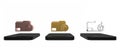Colorful Delete folder icon isolated on white background. Delete or error folder. Close computer information folder