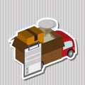 Colorful delivery design, vector illustration Royalty Free Stock Photo