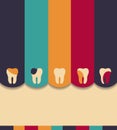 Colorful dental design template