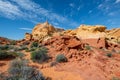 Colorful desert landscape in valley of fire