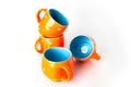 Colorful designer Ceramic tea cup Royalty Free Stock Photo