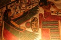 The designs in Queen Nefertari tomb in Queens valley in Luxor