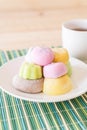 colorful dessert mochi