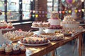 Colorful Dessert Table at a Party Royalty Free Stock Photo