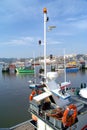 Fishing boats anchored Royalty Free Stock Photo