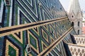 Detail of the roof of ViennaÃ¢â¬â¢s Gothic masterpiece Stephansdom in Austria