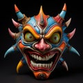 Colorful Devil Mask Inspired By Ancient Chinese Art And Comic Books