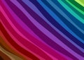 Colorful diagonal crooked thick stripes background pattern design