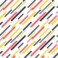 Colorful diagonal lines seamless pattern