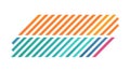 Colorful Diagonal Stripes Abstract Linear Pattern, vector design Generative AI Royalty Free Stock Photo