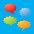 Colorful dialog speech bubbles