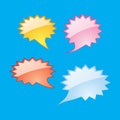 Colorful dialog speech bubbles Royalty Free Stock Photo