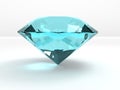 An aquamarine diamond